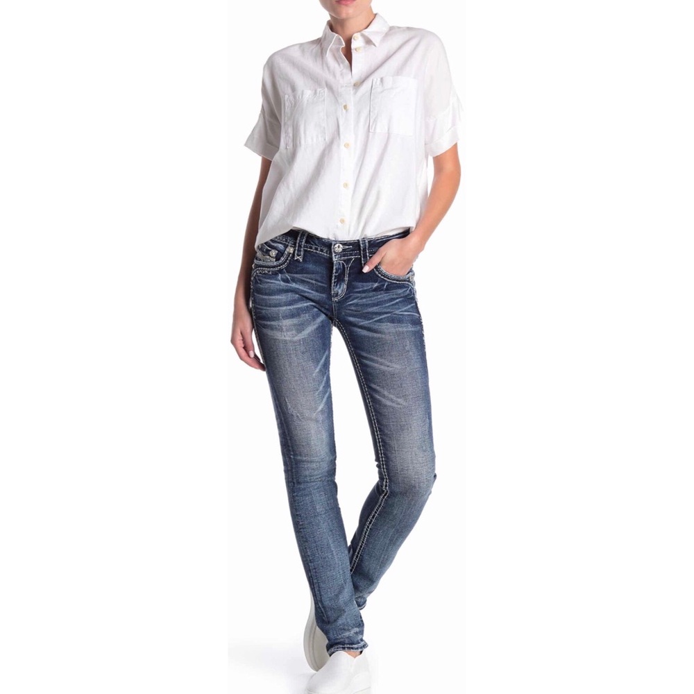 Rock Revival Straight Leg Embellished Jeans - Picture 4 of 6